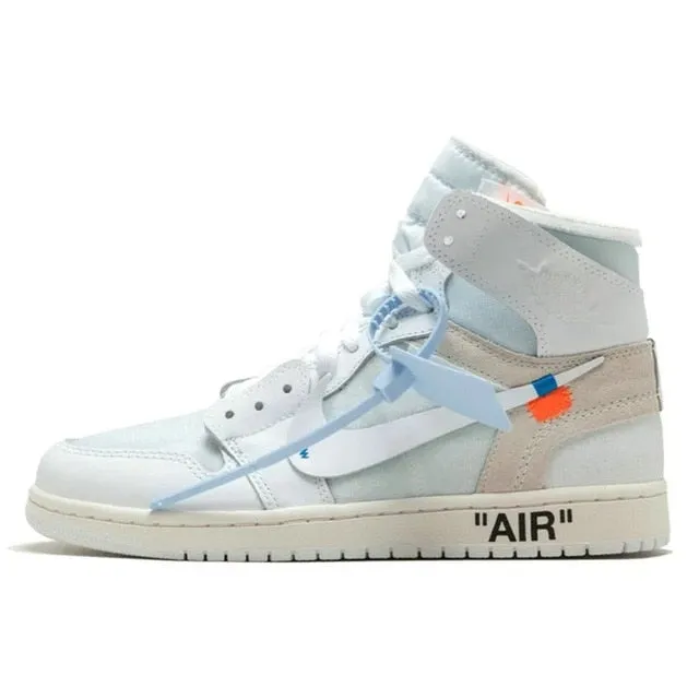 2021 Off-White AJ 1 AJ1 Basketball Shoes Retro High OG The Ten Chicago UNC White AQ0818-148 Men Women Sneakers Shoe