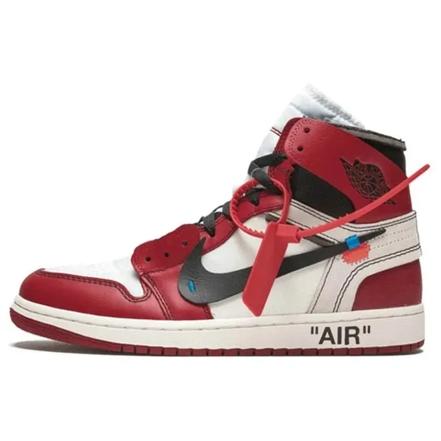 2021 Off-White AJ 1 AJ1 Basketball Shoes Retro High OG The Ten Chicago UNC White AQ0818-148 Men Women Sneakers Shoe