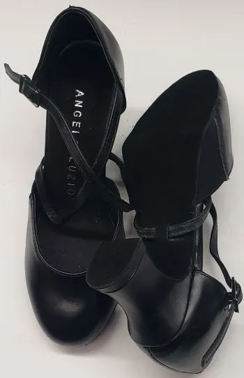 2.5" Sarah -- X-Strap Closed Toe Ballroom Shoe