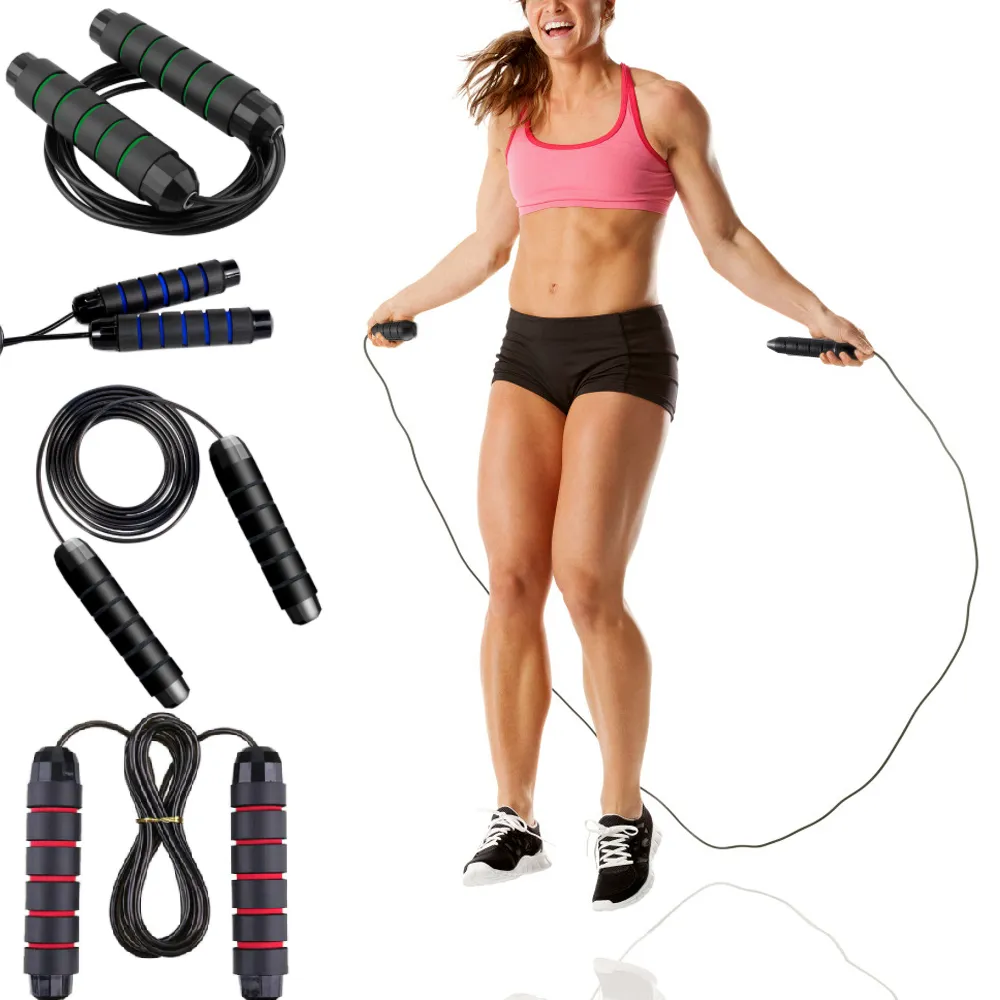 3 x Skipping Ropes Jump Rope Adjustable Fitness Cable Speed Jumping