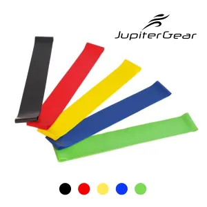 5 Piece Set of Resistance Body Bands with Carry Bag by Jupiter Gear Home