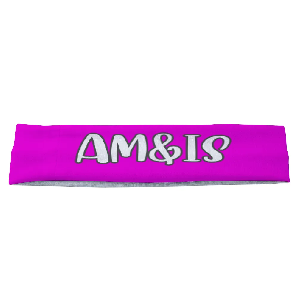 Am&Is Women's Polyester Magic Scarf Headband - Pink