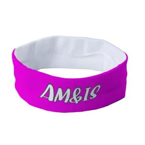 Am&Is Women's Polyester Magic Scarf Headband - Pink