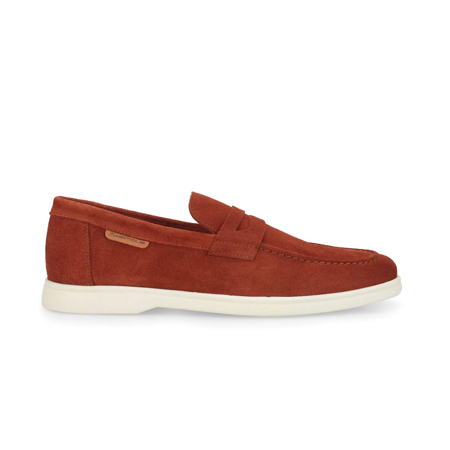 Ambitious Paros Moccasin Shoe - Brick