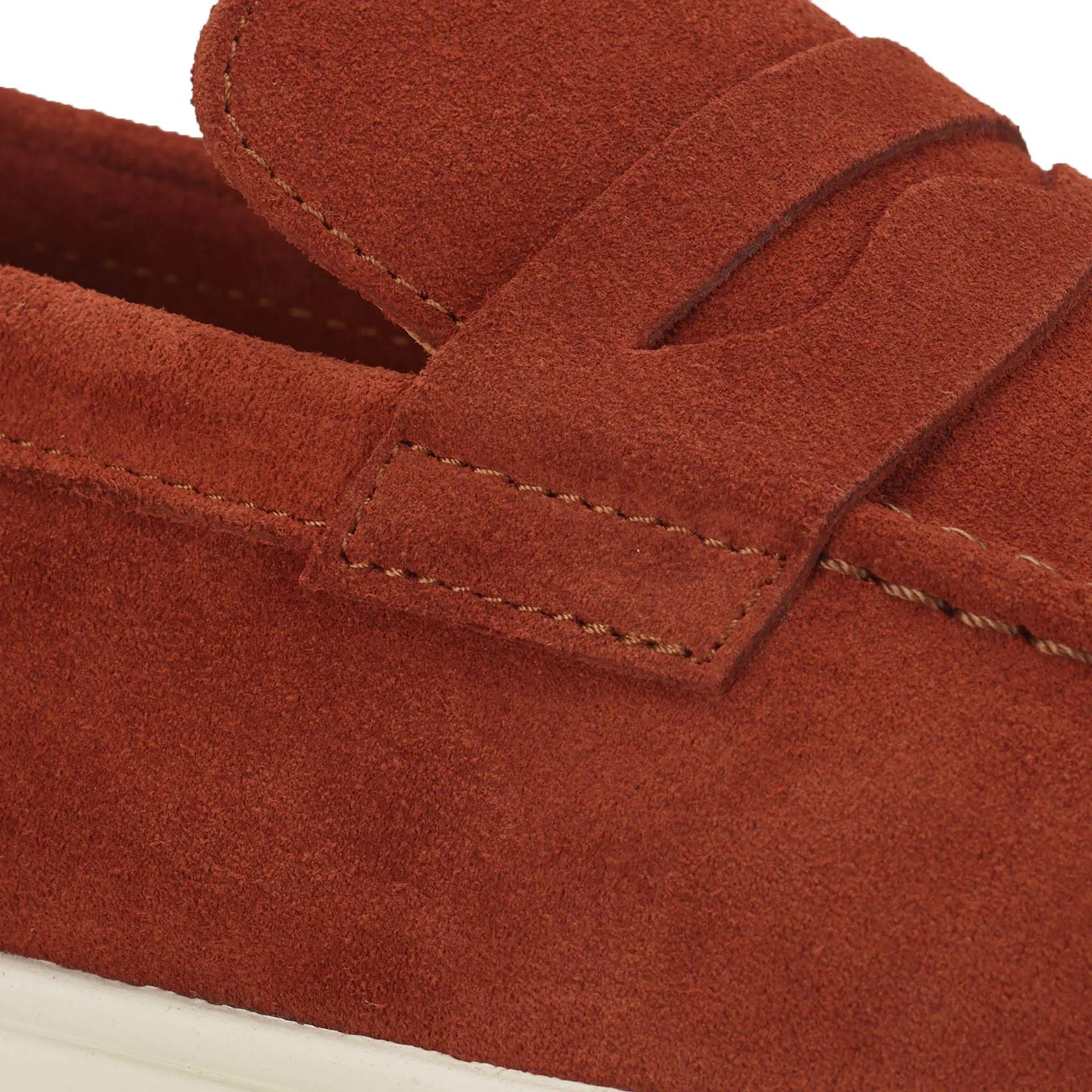 Ambitious Paros Moccasin Shoe - Brick