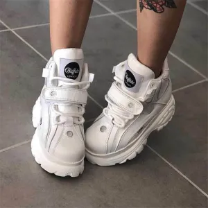 Amozae-- Top Quality Chunky Shoes Genuine Leather Shoes Platform London Women Casual Sneakers Brand Luxury Dad Shoes Platform Boots Woman