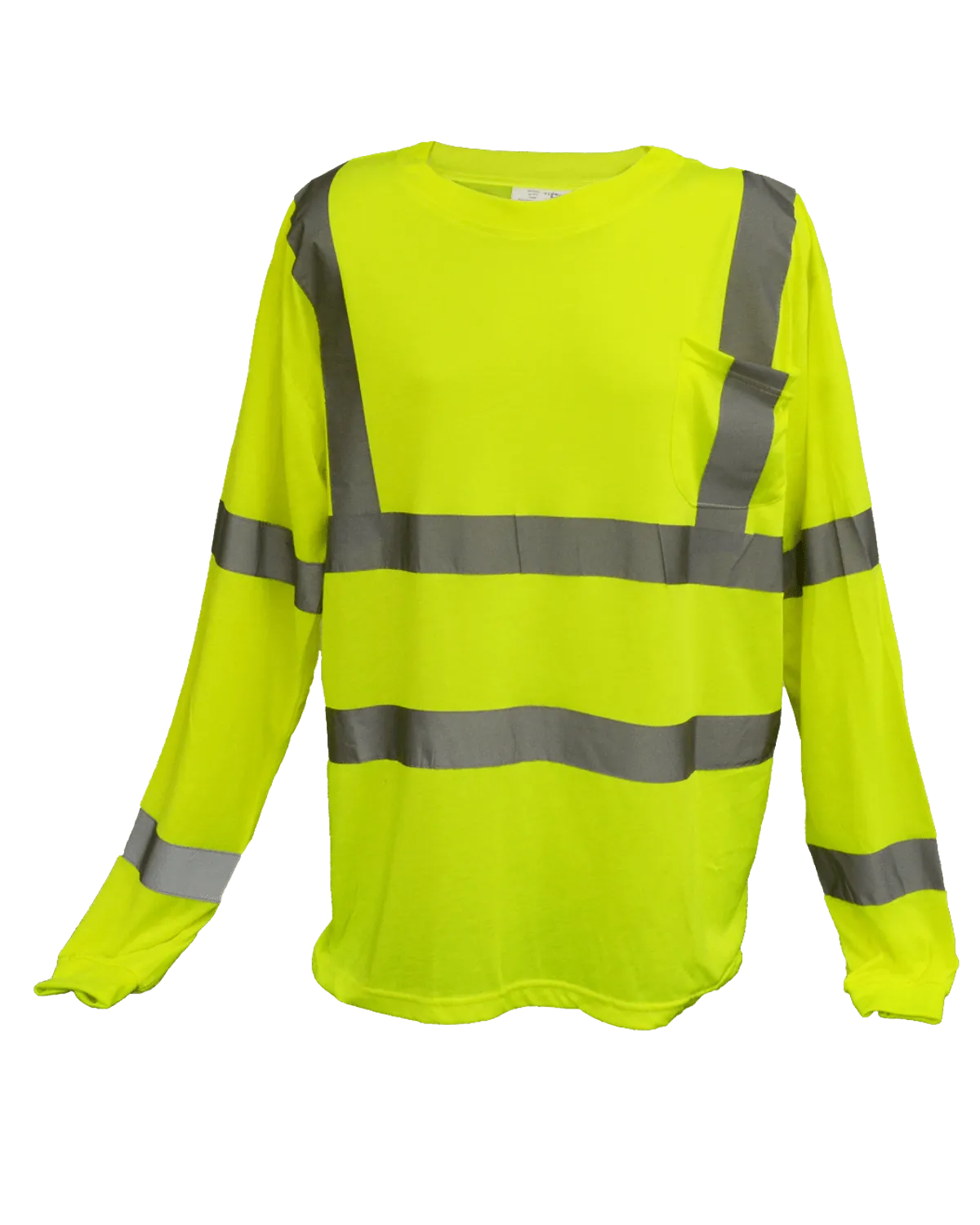 ANSI Class 3 Reflective Long Sleeve Shirt with Pocket-XL Only