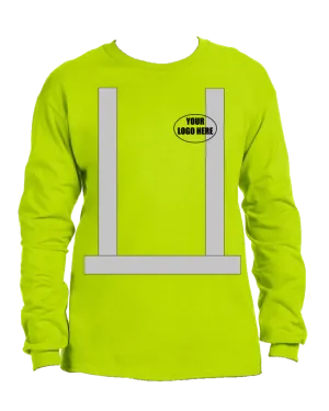 ANSI Reflective Long Sleeve Shirt with Custom Graphic