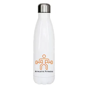 Athletic Fitness - White Metal Bottle