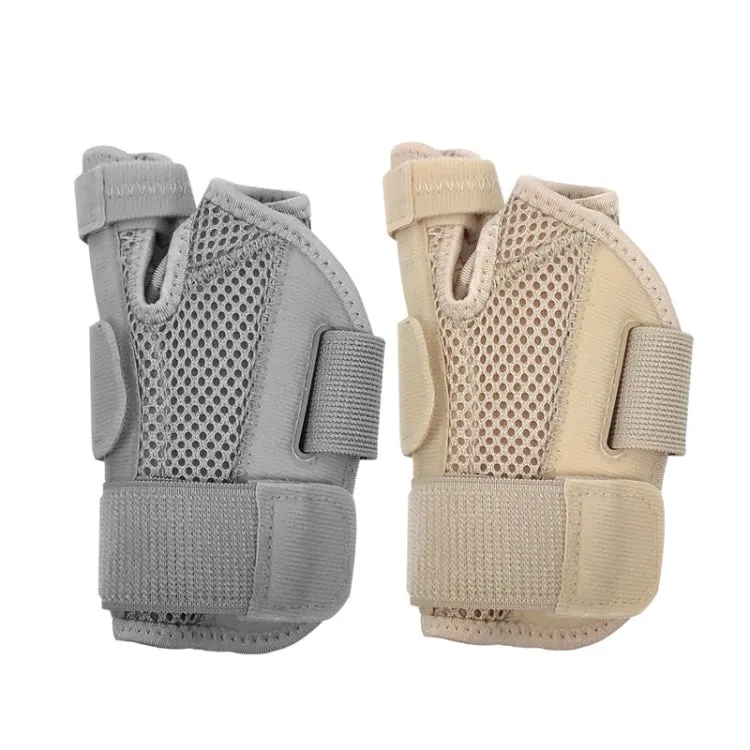 Basketball Sprain Breathable Palm Guard Finger Guard Protective Case(Grey)