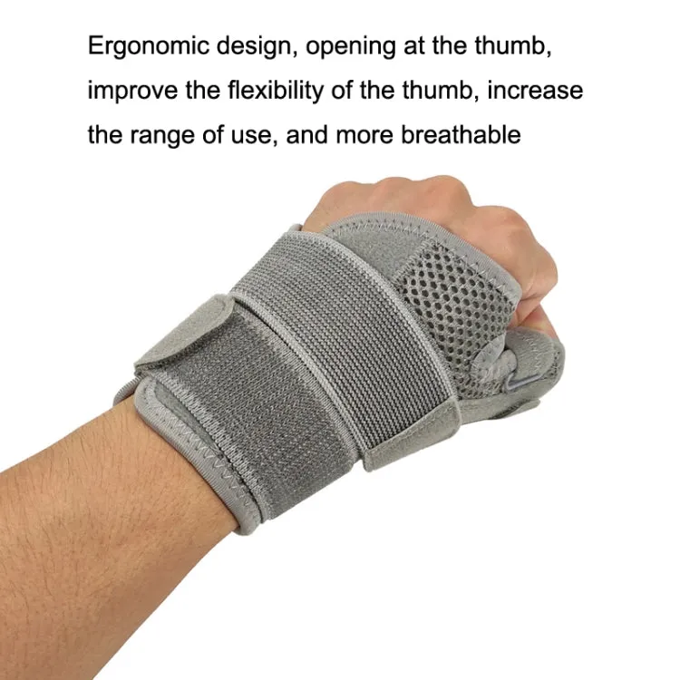 Basketball Sprain Breathable Palm Guard Finger Guard Protective Case(Grey)