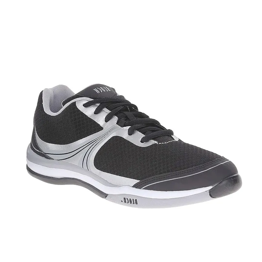 Bloch:  Element Dance Sneaker  | Black & Silver: Full Rubber Sole