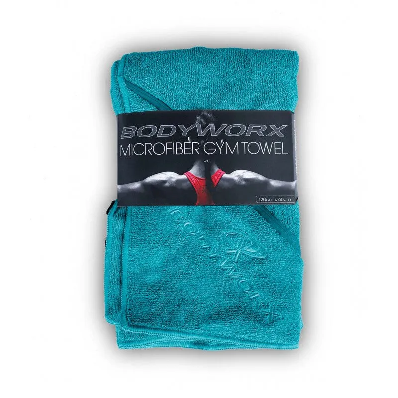 BODYWORX TEAL MICROFIBRE GYM TOWEL