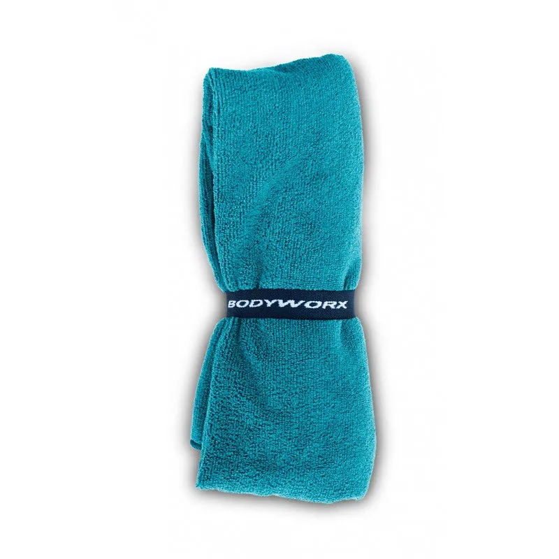 BODYWORX TEAL MICROFIBRE GYM TOWEL