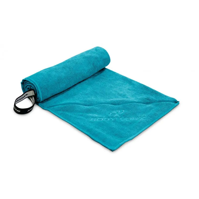 BODYWORX TEAL MICROFIBRE GYM TOWEL