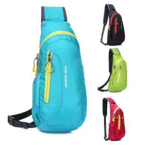 Brand New Unisex Waterproof Nylon Chest Bag Men Women Running Shoulder Bag Diagonal Outdoor Sports Bag sacs de course