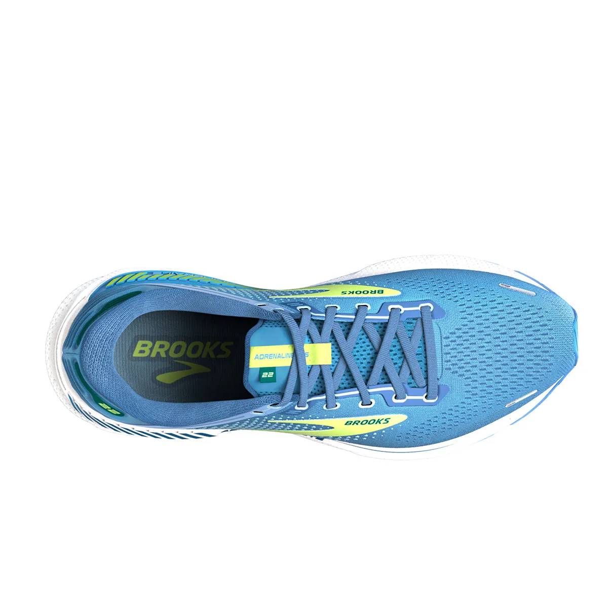 Brooks Adrenaline GTS 22 Womens | Silver Lake Blue/green/white