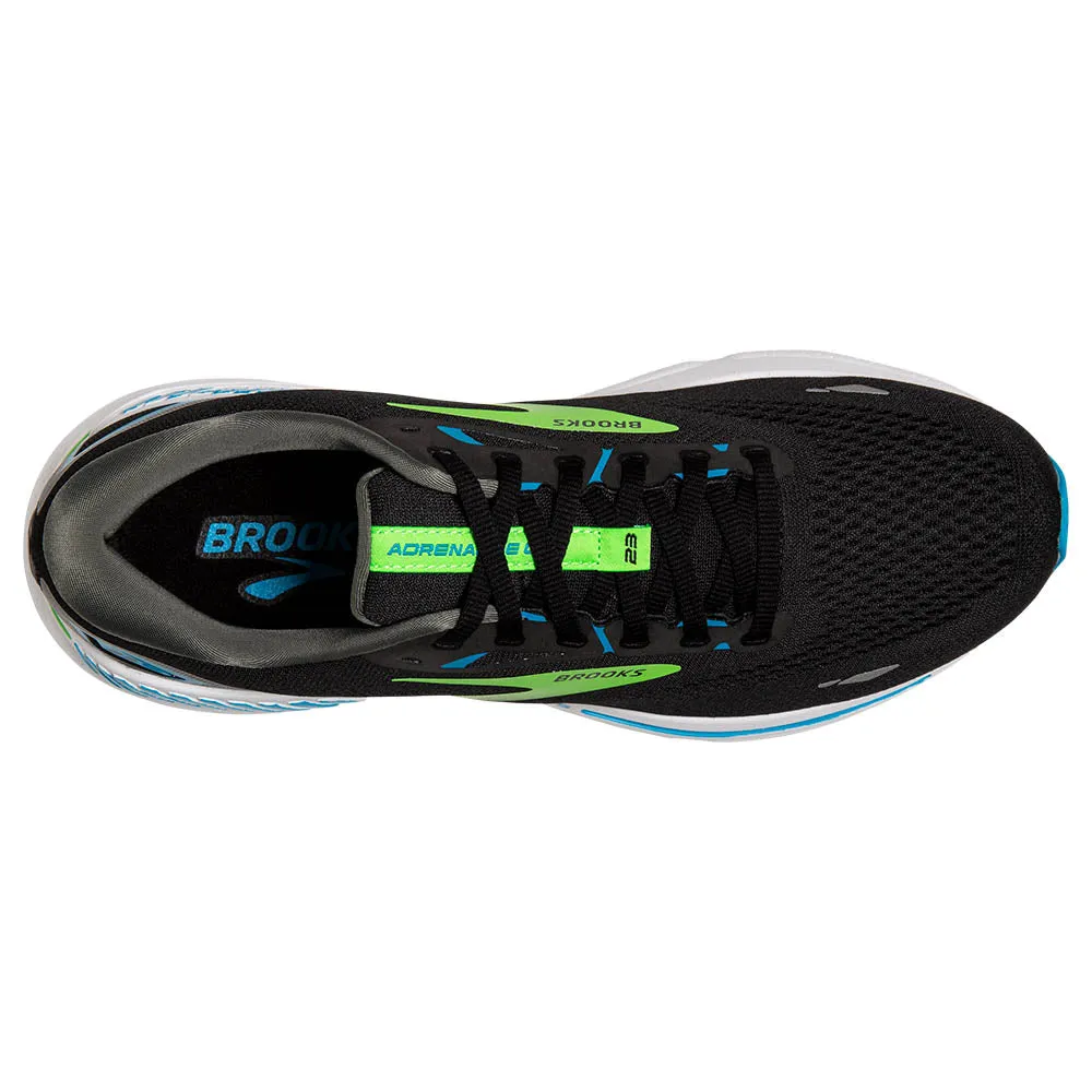 Brooks Adrenaline GTS 23  (Mens) - Black/Hawaiian Ocean/Green