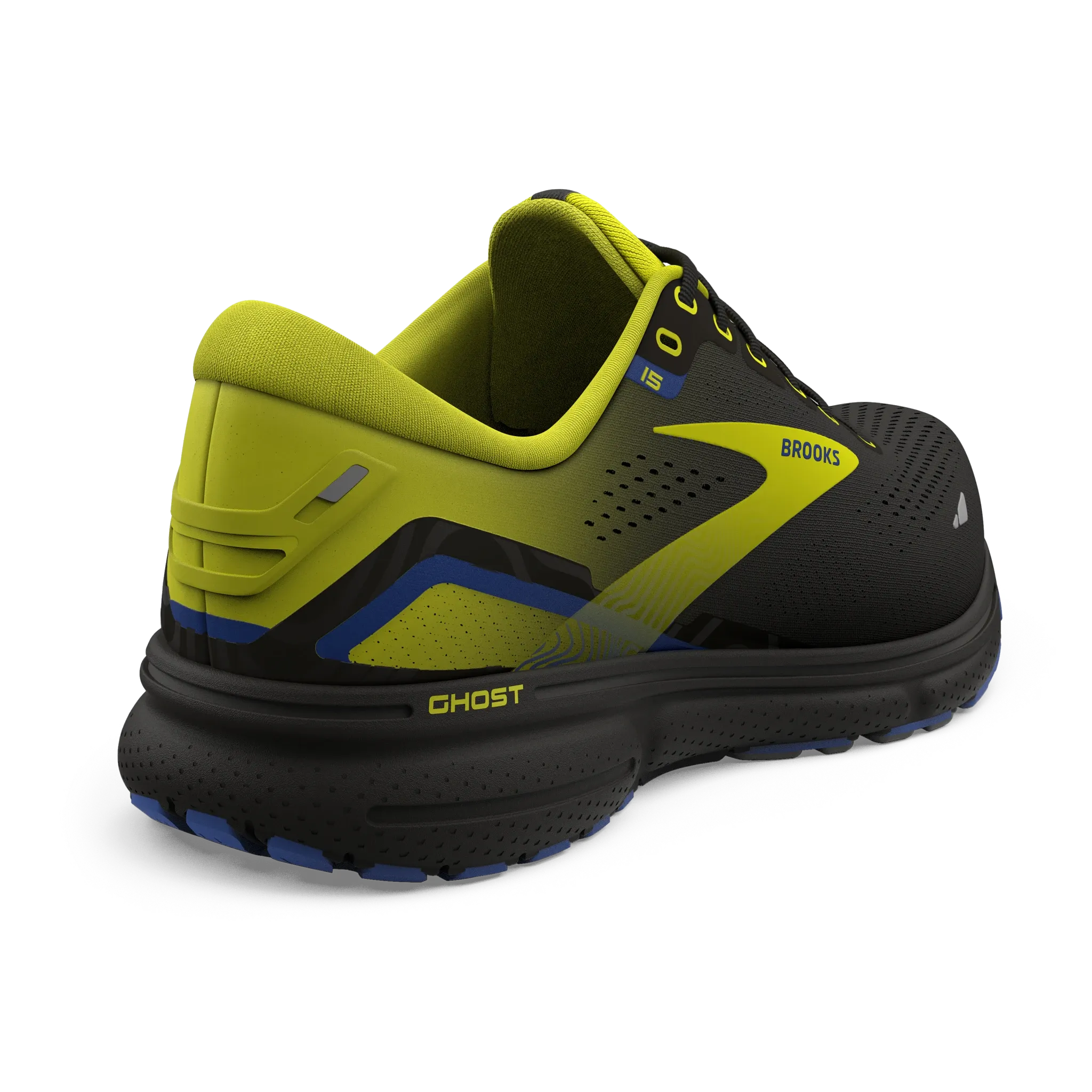 Brooks | Ghost 15 | Men's | Black/Nightlife/Blue