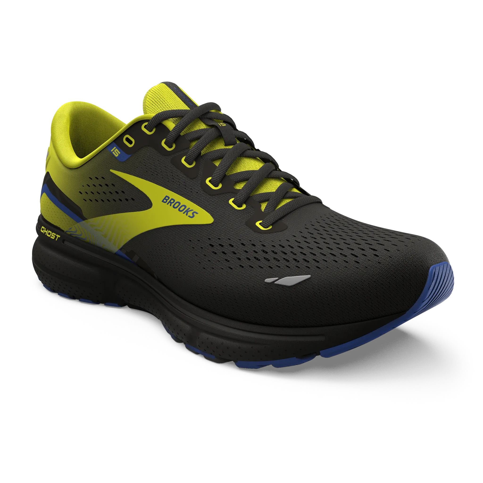 Brooks | Ghost 15 | Men's | Black/Nightlife/Blue