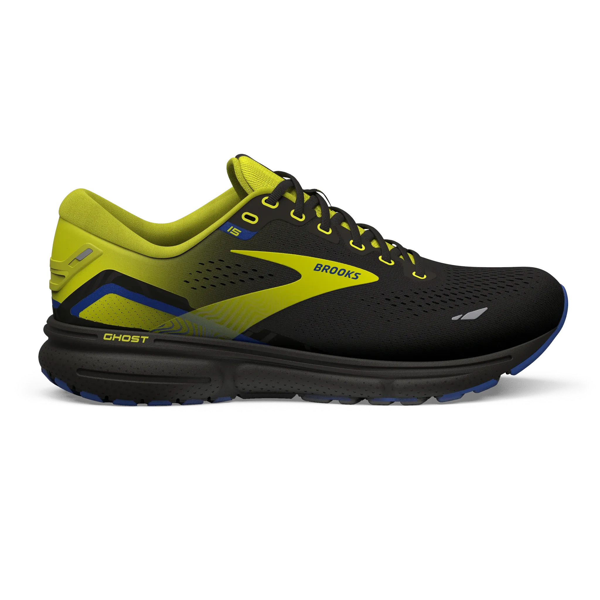 Brooks | Ghost 15 | Men's | Black/Nightlife/Blue