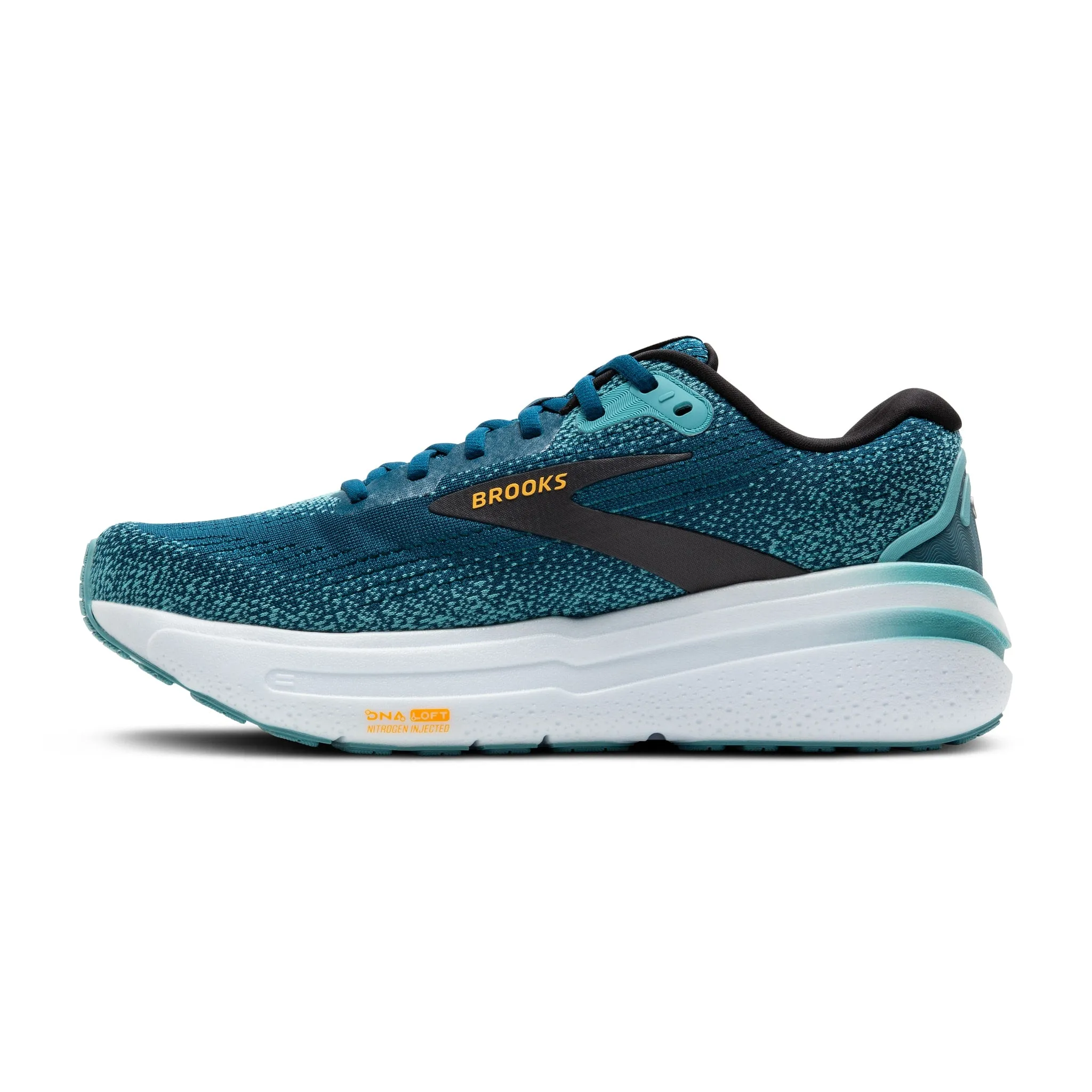 Brooks Men's Ghost Max 2 Moroccan Blue / Aqua / Orange Pop