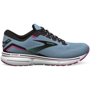 Brooks Women's Ghost 15 Running Shoes Blue Bell / Black / Pink