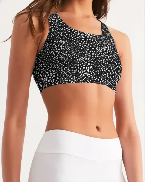 Cheetah black Women's Seamless Sports Bra