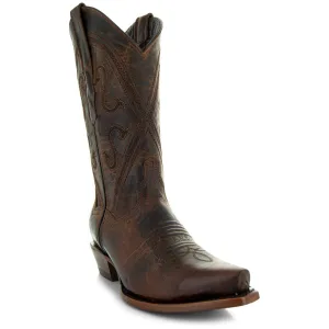 Cheyenne Cowgirl Boots | Women's Snipped Toe Leather Boots (M50041)