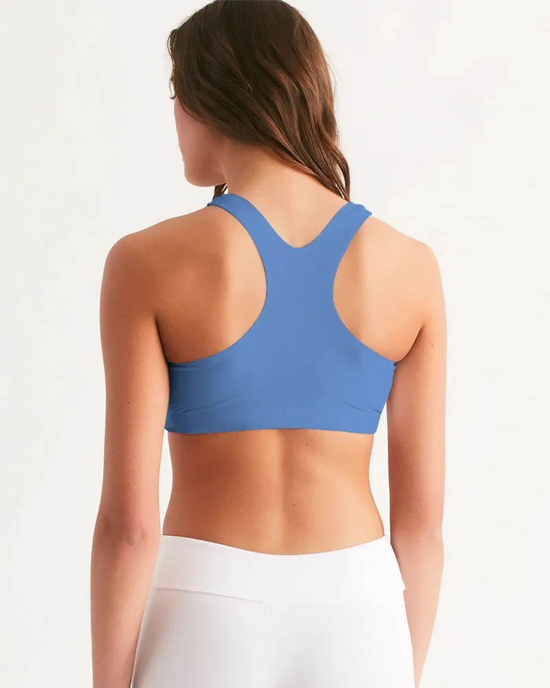 CHINA BLUE Women's Seamless Sports Bra