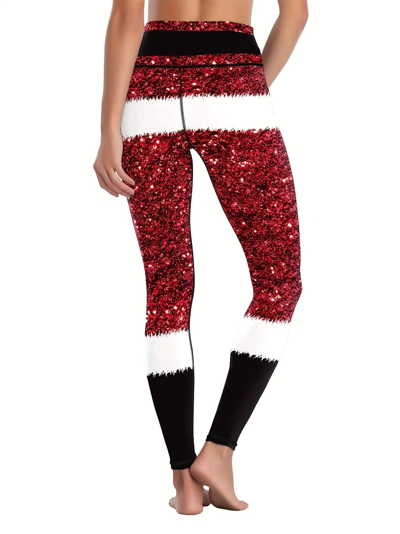 Christmas Leggings For Women Printed Pants Workout Leggings High Waisted Yoga Pants Fitness Outfits