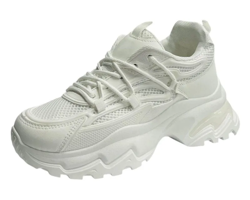 Chunky Sole Lace Up Sports Trainers