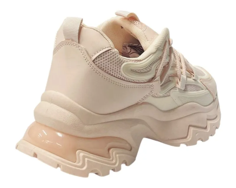 Chunky Sole Lace Up Sports Trainers