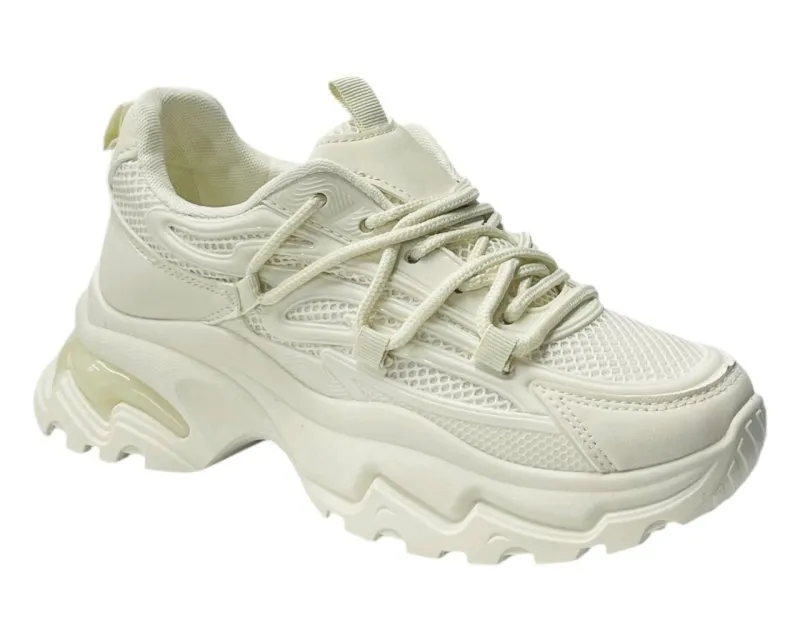 Chunky Sole Lace Up Sports Trainers