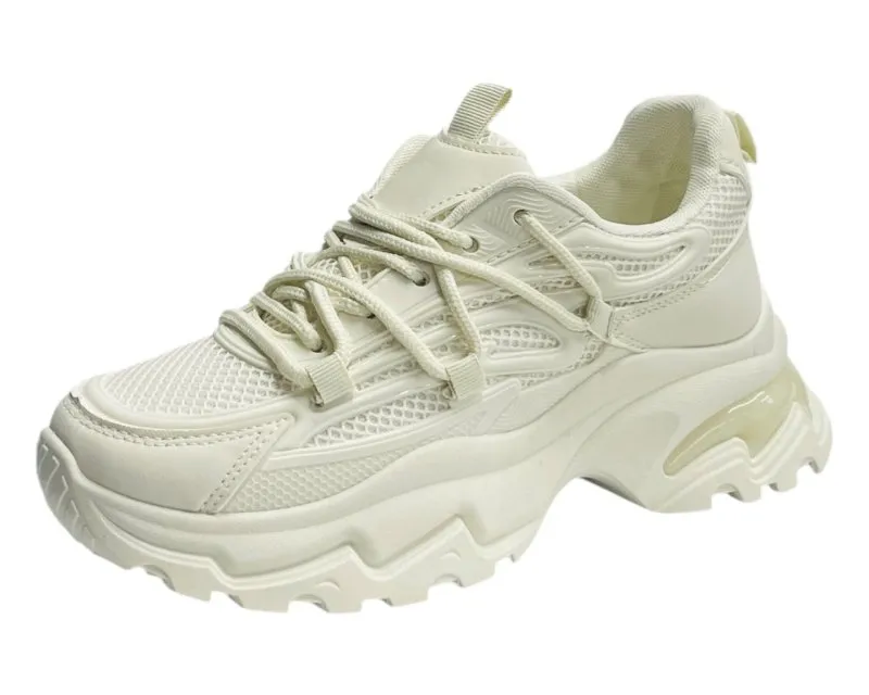 Chunky Sole Lace Up Sports Trainers