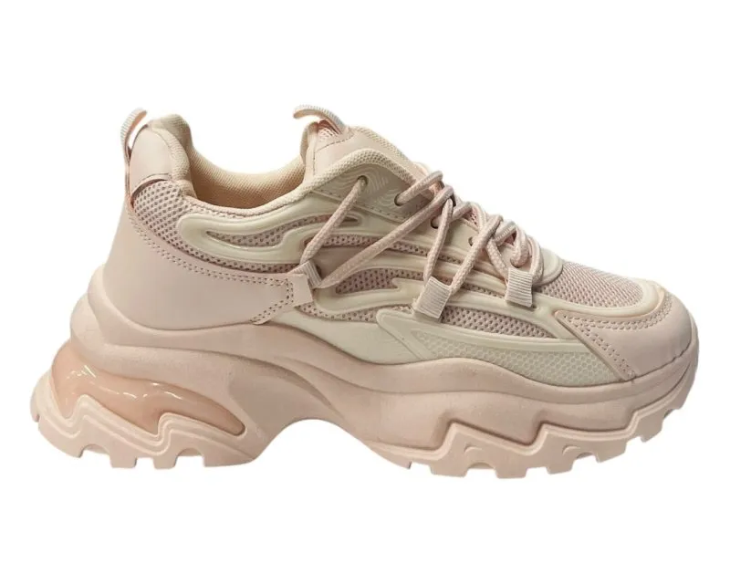 Chunky Sole Lace Up Sports Trainers