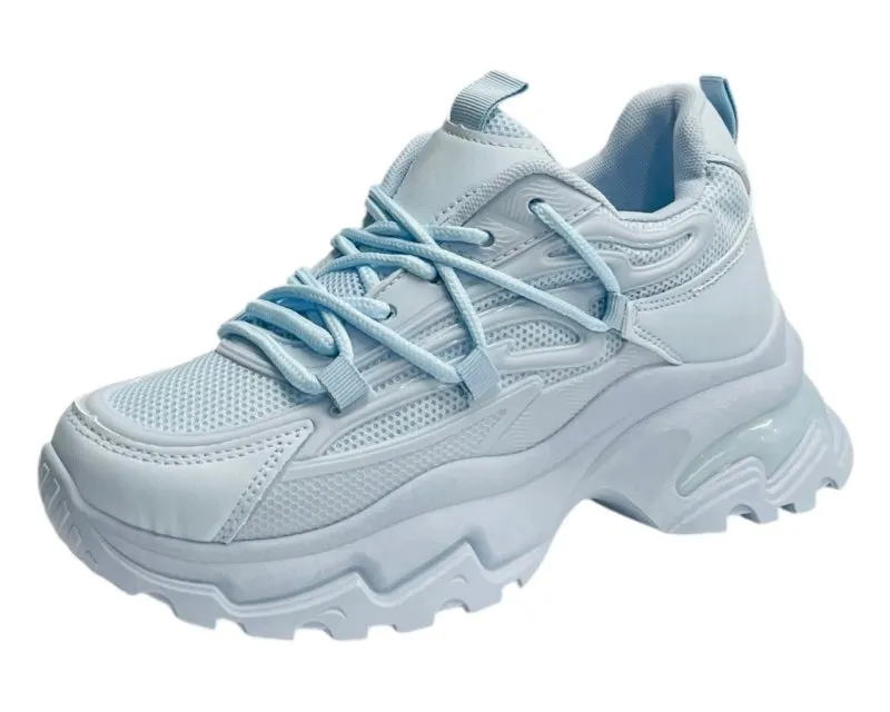 Chunky Sole Lace Up Sports Trainers