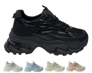 Chunky Sole Lace Up Sports Trainers