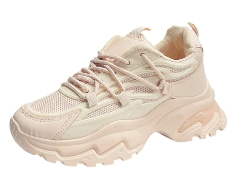 Chunky Sole Lace Up Sports Trainers