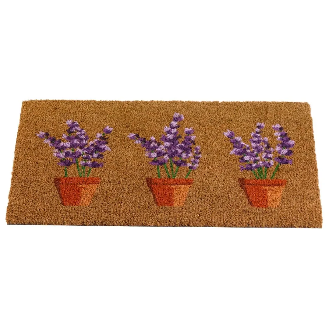 Coir Door Mat Lavender 45 x 75cm