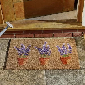 Coir Door Mat Lavender 45 x 75cm