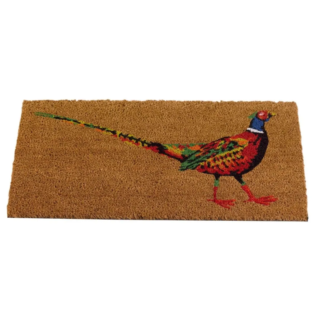 Coir Door Mat Pheasant 45 x 75cm