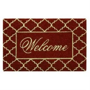 Coir Door Mat, Welcome, 18 x 28-In.