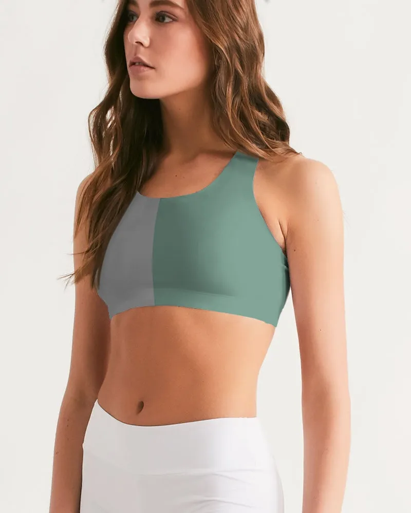 Color Collision Women's Seamless Sports Bra