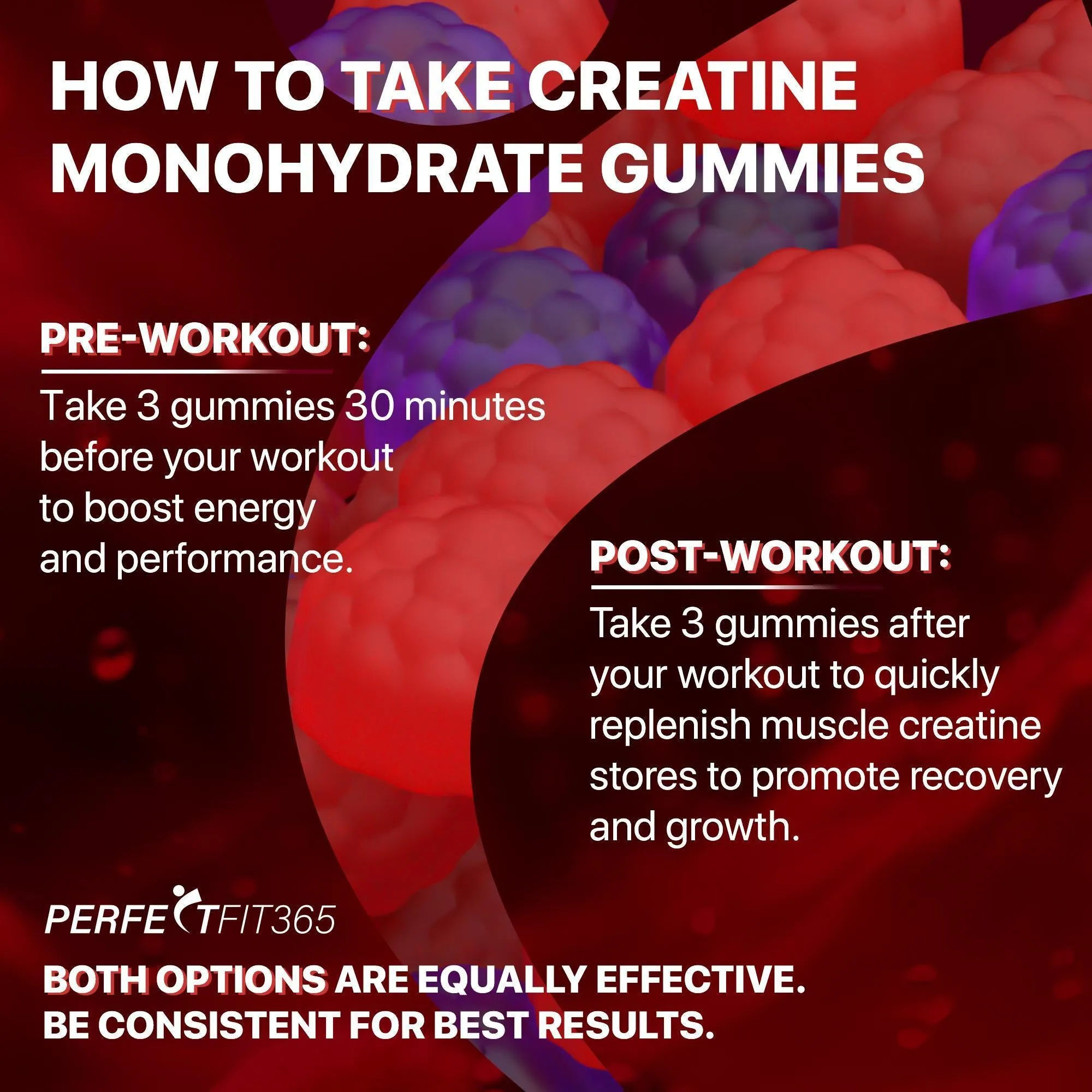 Creatine Monohydrate Gummies Complex 8000mg Chewable for Women and Men with L