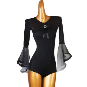 Crew Neck Long Sleeve Latin/Ballroom Leotard