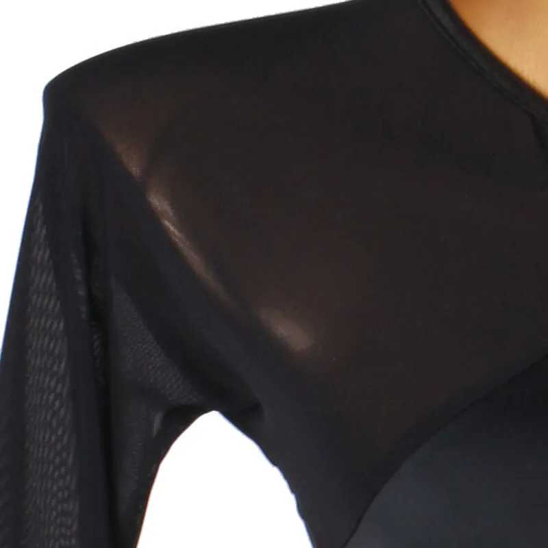 Crew Neck Long Sleeve Latin/Ballroom Leotard