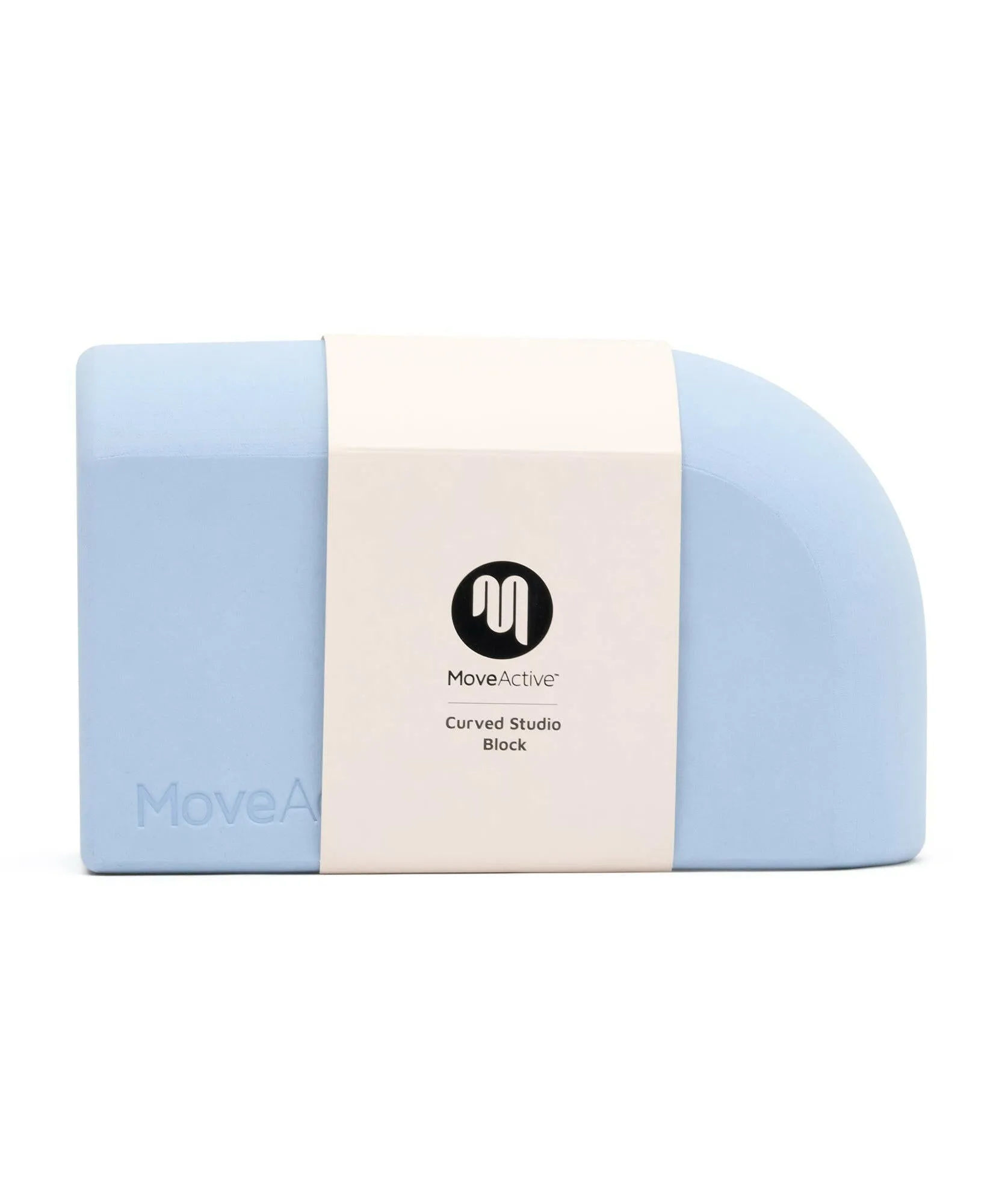 Curved Yoga Block - Powder Blue