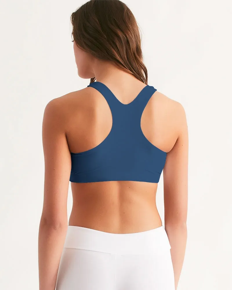 DARK BLUE Women's Seamless Sports Bra