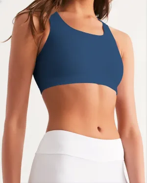 DARK BLUE Women's Seamless Sports Bra